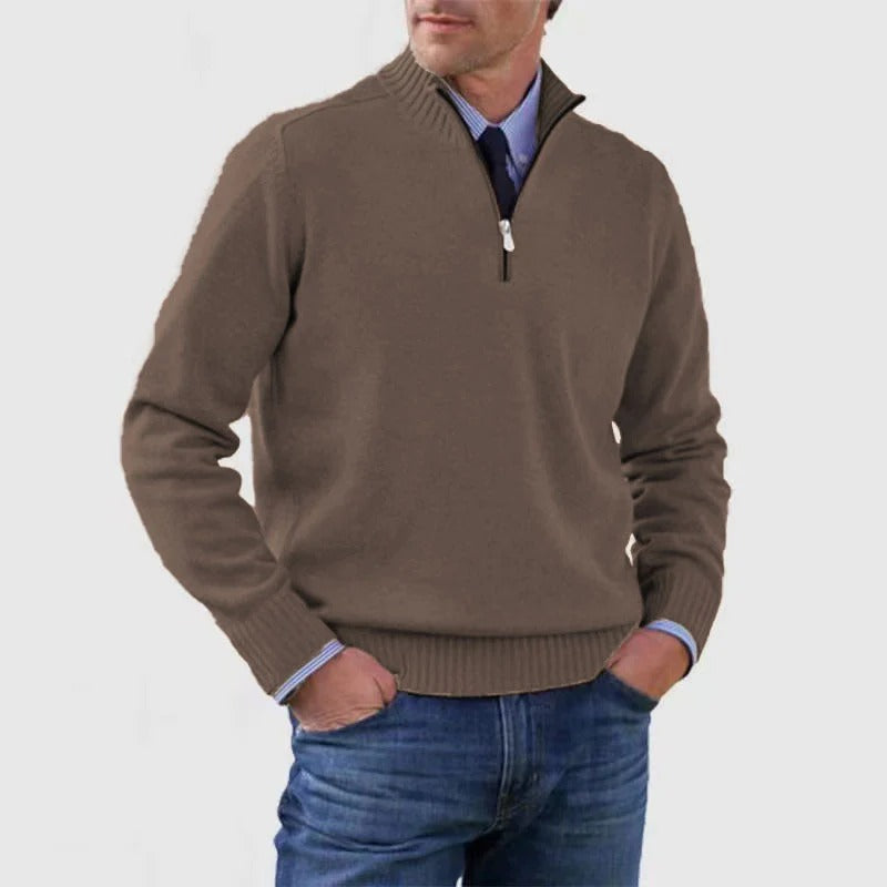 Caleb Men's Sweater - close-up detail