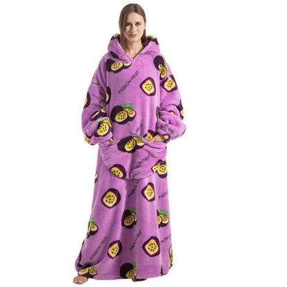 Nadia Women's Throw Blanket - flat lay