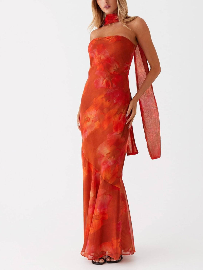 Sable Women's Floral Maxi Dress - front view