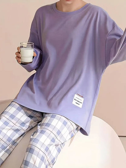 Mabel Women's Plaid Pyjama Set - flat lay
