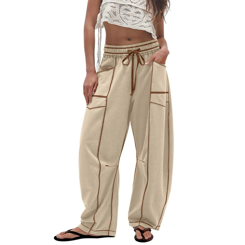 Yara Women's Wide Leg Joggers - front view