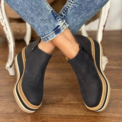 Anouk Women's Ankle Boots - fabric and finish detail