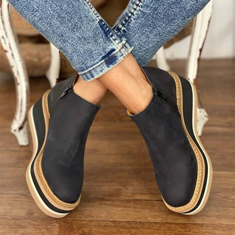 Anouk Women's Ankle Boots - fabric and finish detail