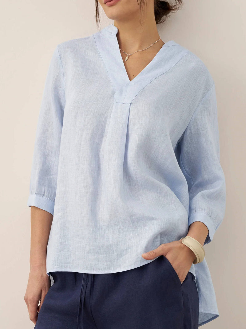 Tallulah Women's Linen Dress - full-length view