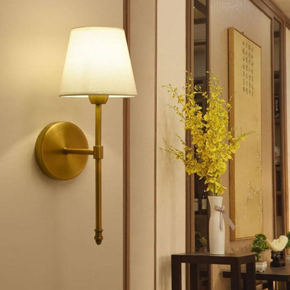 Quarry LED Wall Sconce - fabric and finish detail