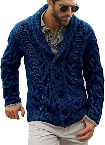 Fabian Men's Cardigan - close-up detail
