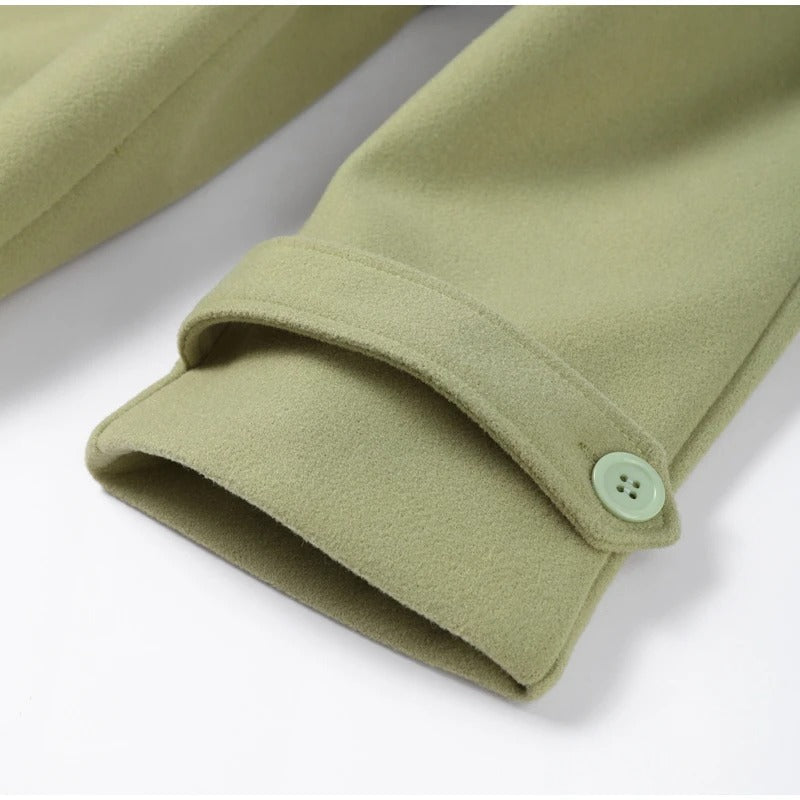 Ines Women's Oversized Trench Coat - close-up detail