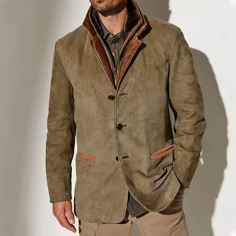Wilder Men's Suede Blazer - front view
