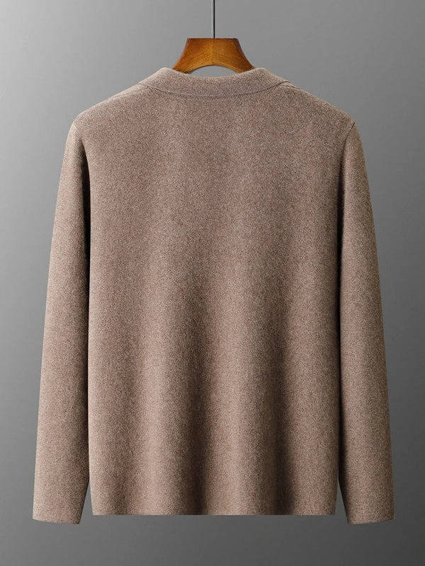 Soren Men's Cardigan - fabric and finish detail