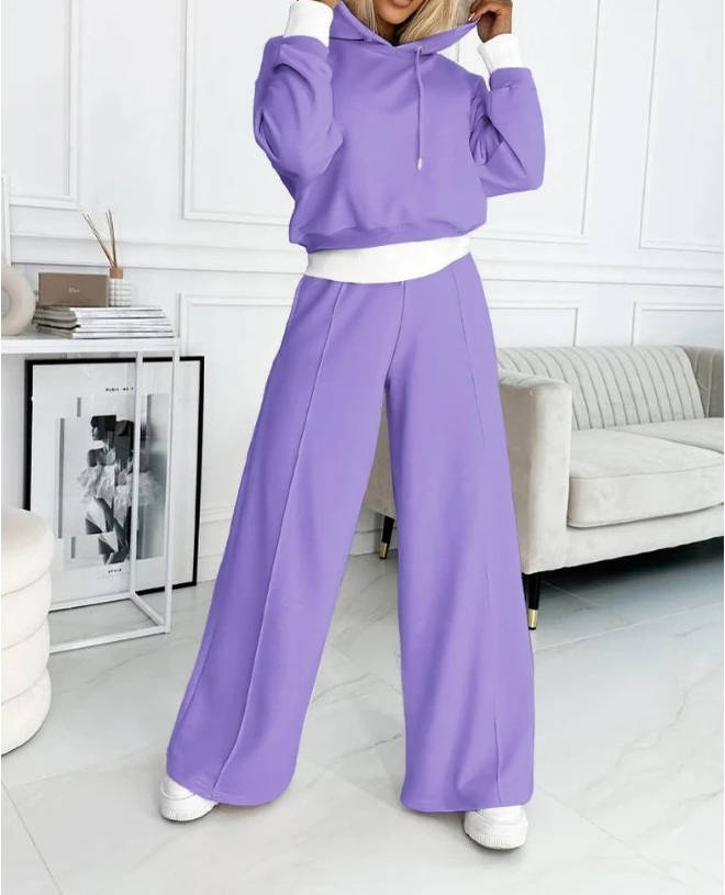Darcy Women's Sweatsuit Set | Black, Beige