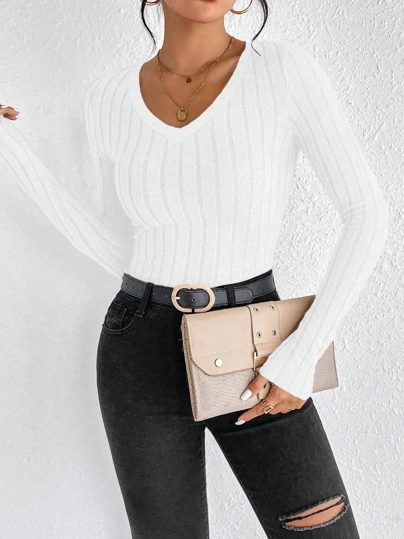 Ines Women's Sweater - full-length view
