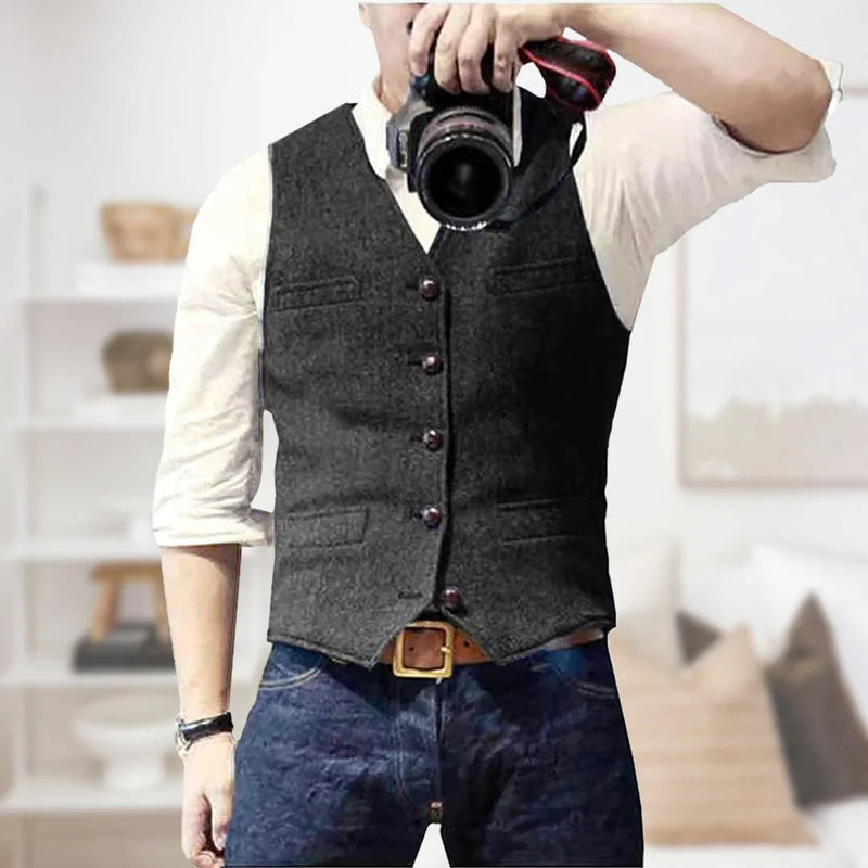 Ellis Men's Vest - back view