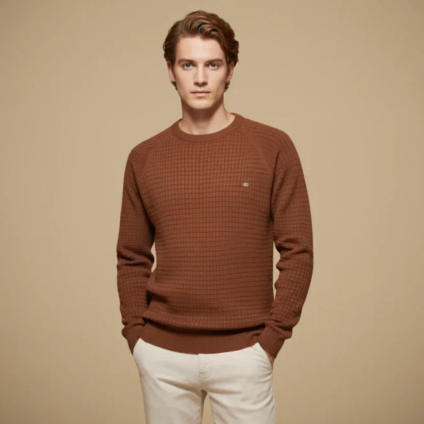 Gray Men's Sweater - front view