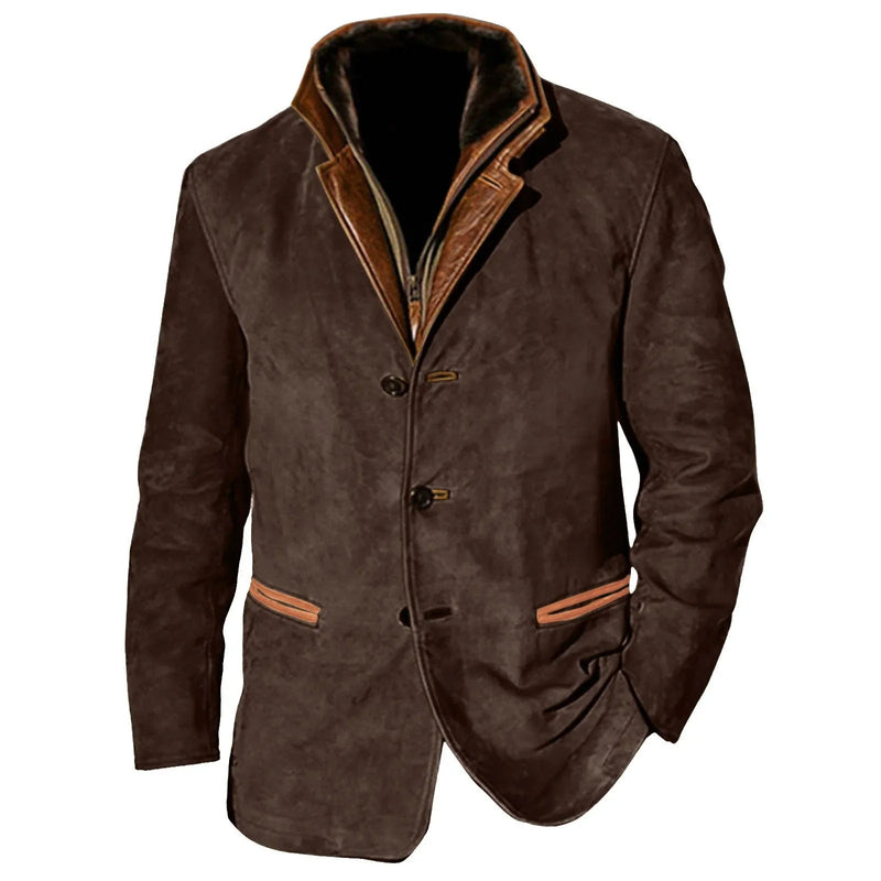 Wilder Men's Suede Blazer - flat lay