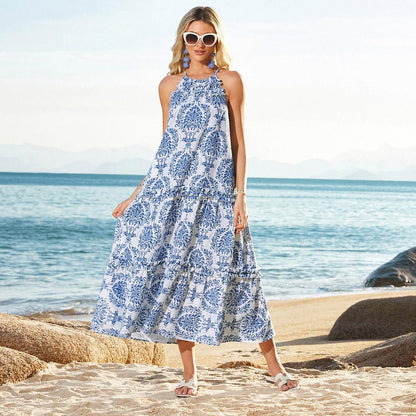 Liana Women's Floral Maxi Dress - back view