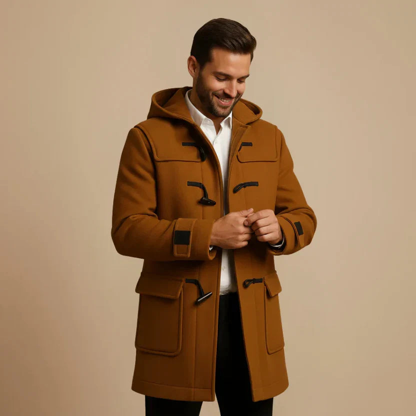Nolan Men's Trench Coat - full-length view