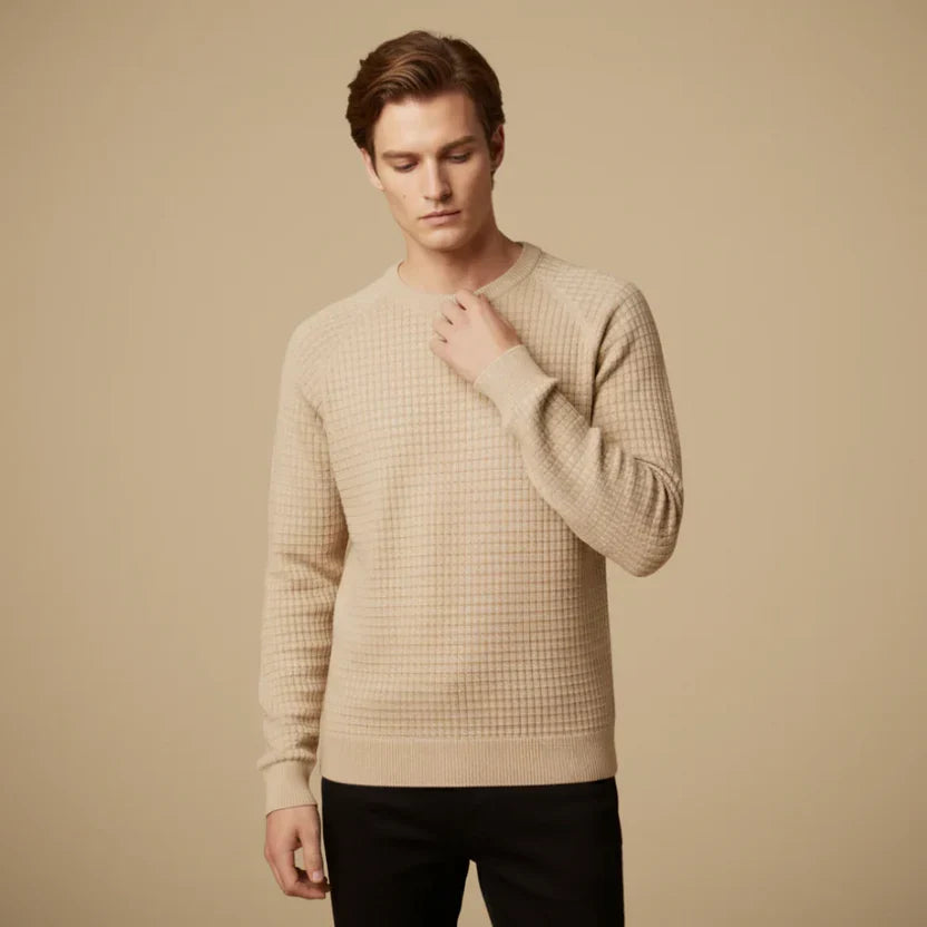 Gray Men's Sweater - back view