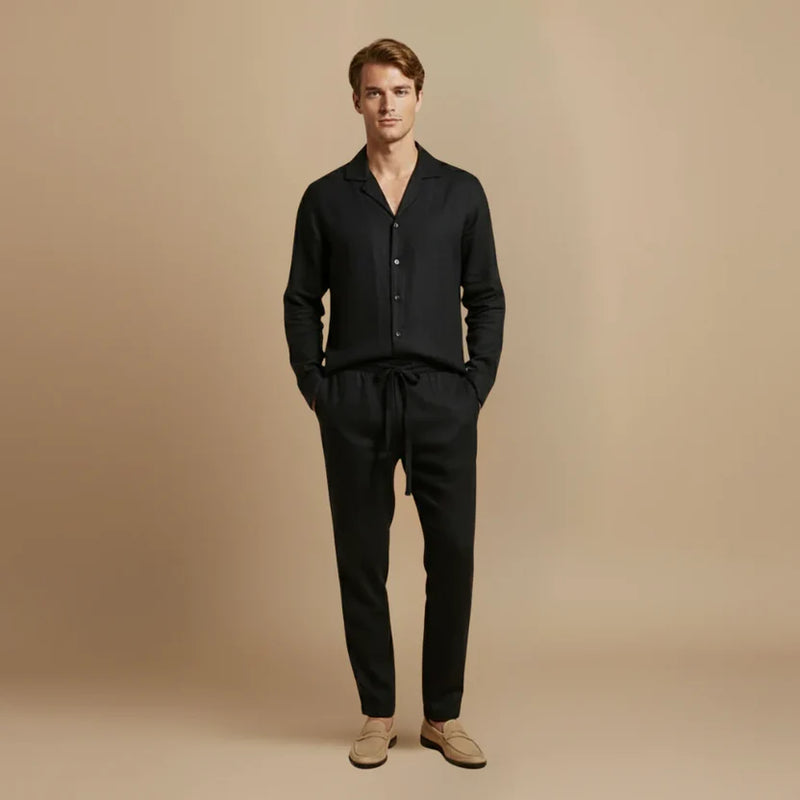 Yves Men's Trousers | Long Sleeve, Button