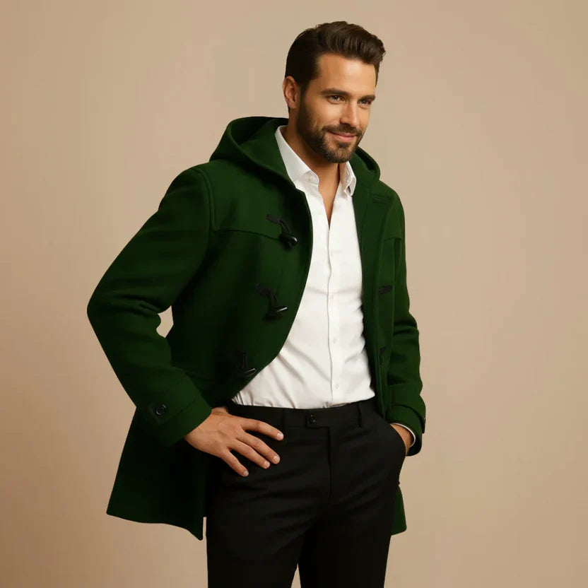Nolan Men's Trench Coat - close-up detail