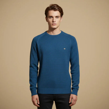 Gray Men's Sweater - shown in use