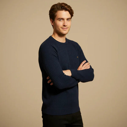 Gray Men's Sweater - styled view