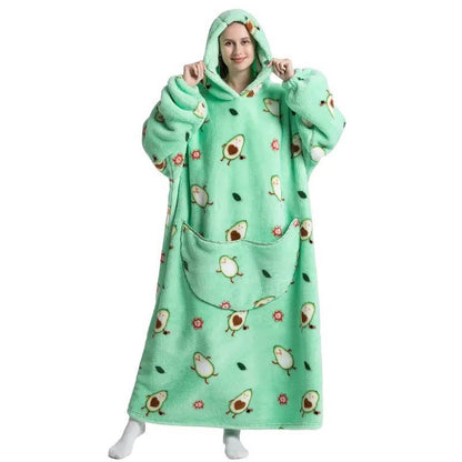 Nadia Women's Throw Blanket - full-length view