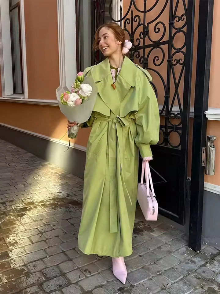Greta Women's Trench Coat - front view