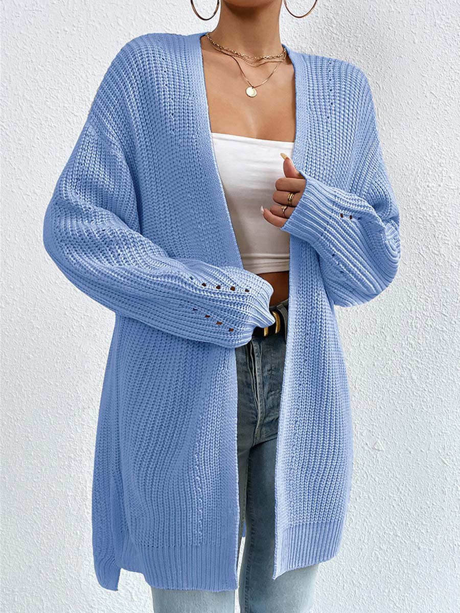 Iris Women's Oversized Cardigan - fabric and finish detail