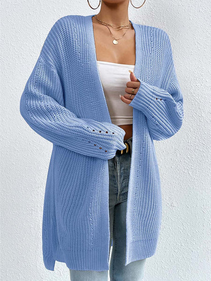 Iris Women's Oversized Cardigan - fabric and finish detail