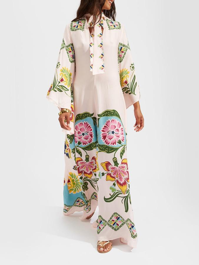 Maya Women's Floral Maxi Dress - back view
