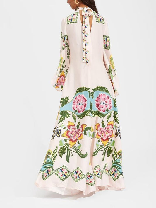 Maya Women's Floral Maxi Dress - styled view