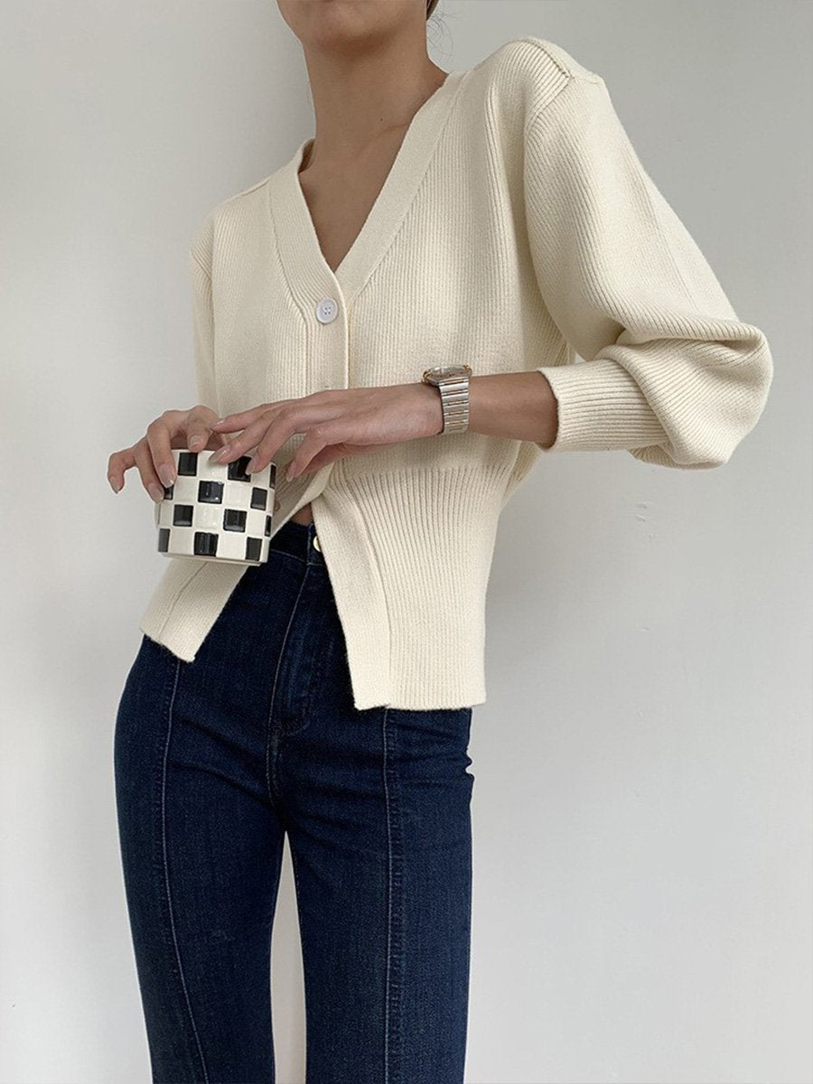 Mabel Women's Cardigan - fabric and finish detail