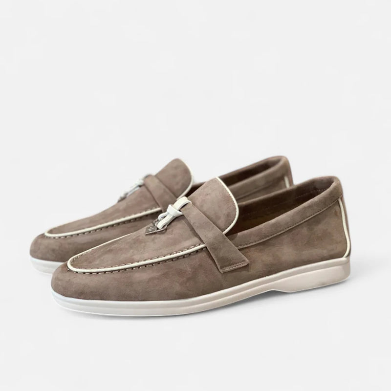 Ambrose Men's Suede Loafers - shown in use