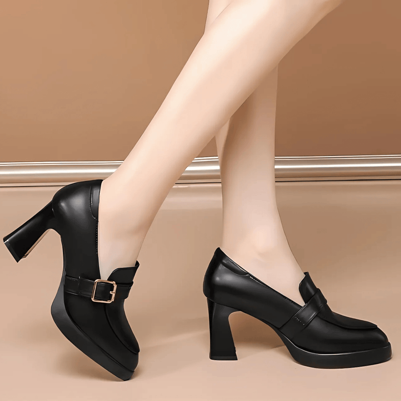 Eloise Women's Platform Loafers - fabric and finish detail