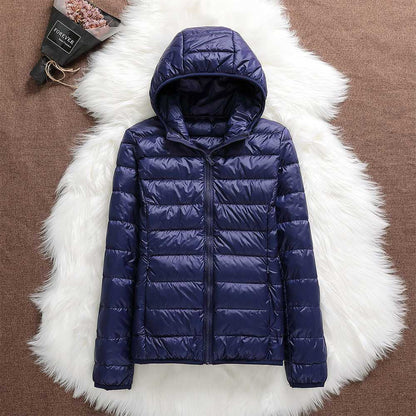 Selma Women's Quilted Puffer Jacket - fabric and finish detail