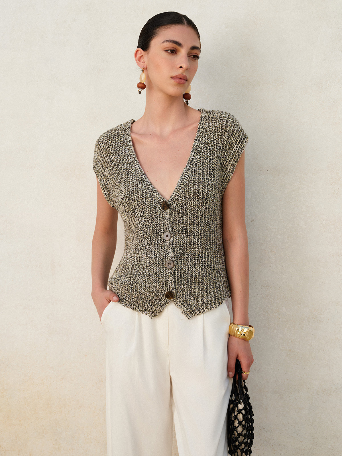 Cleo Women's Vest - styled view