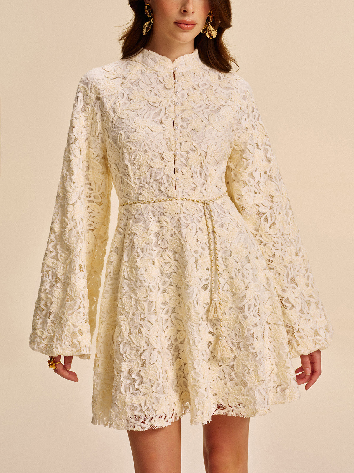 Rhea Women's Dress - fabric and finish detail