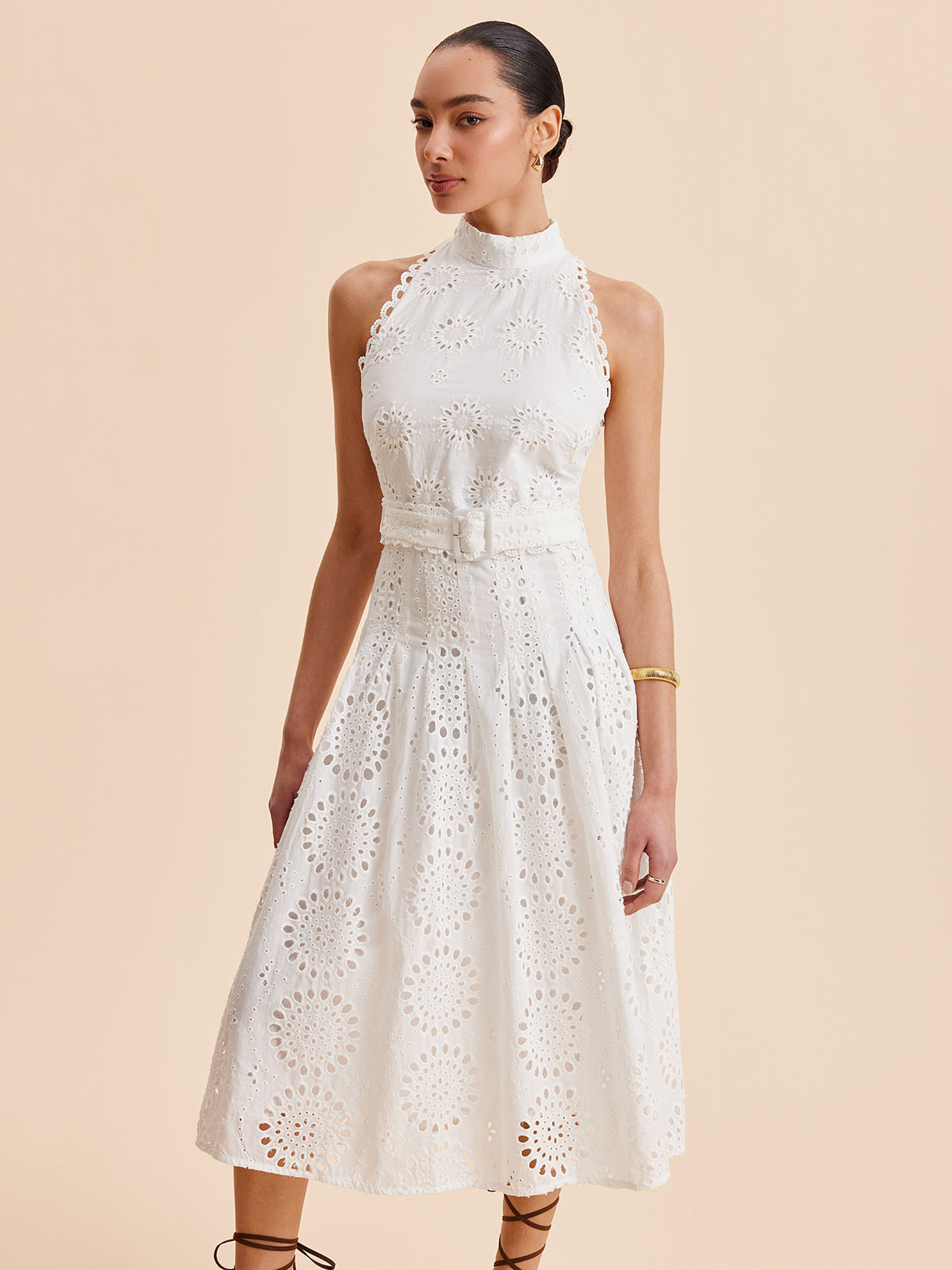 Maya Women's Dress - fabric and finish detail