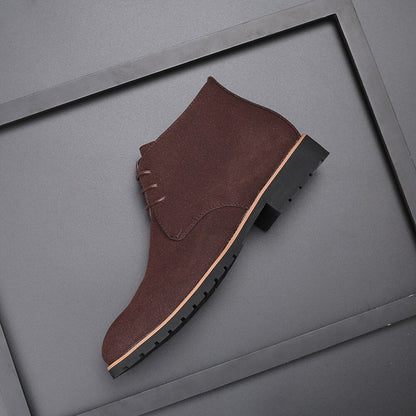 Reuben Men's Chelsea Boots - fabric and finish detail
