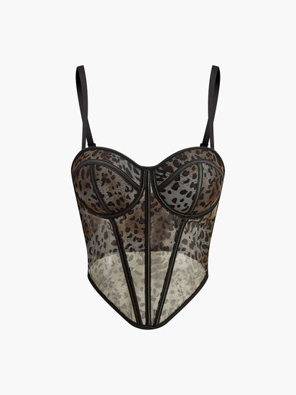 Maya Women's Printed Corset Top - front view