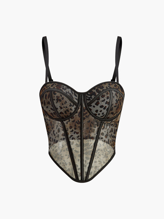 Maya Women's Printed Corset Top - front view