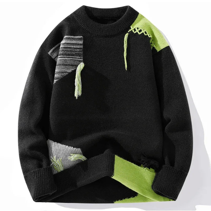 Finnian Men's Oversized Sweater - styled view