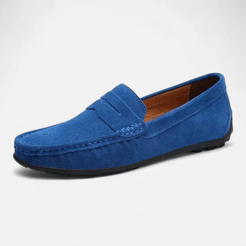 Griffin Men's Suede Loafers - back view