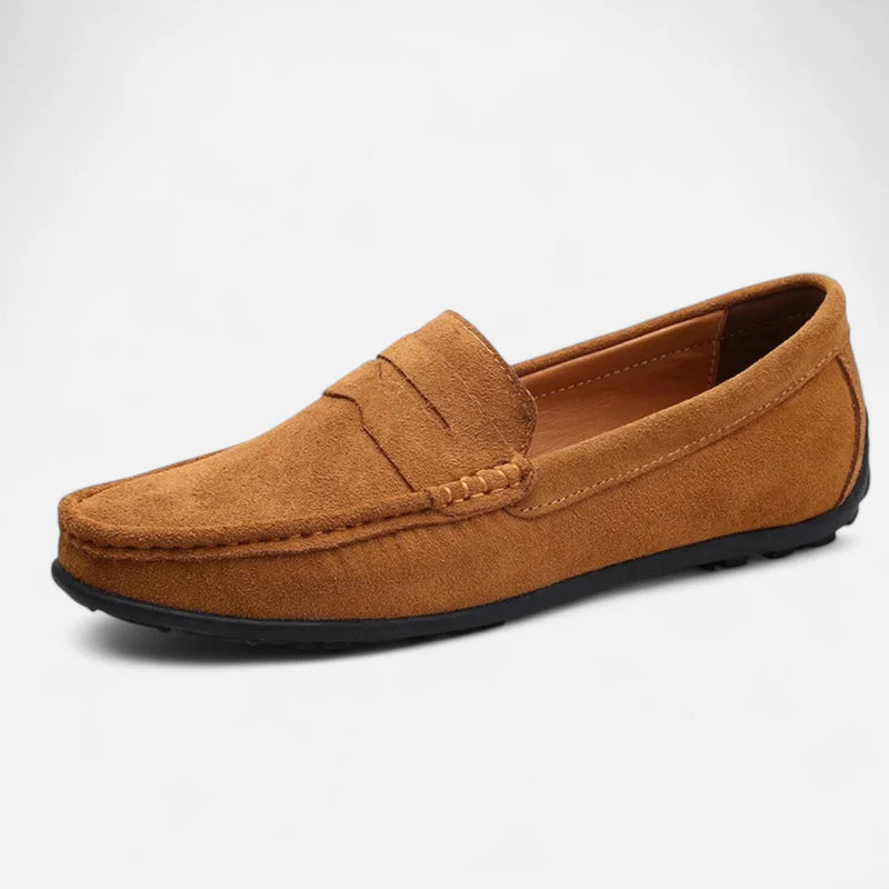 Griffin Men's Suede Loafers - front view