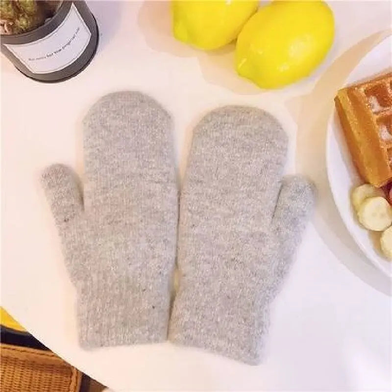 Kira Women's Knit Mittens | Cashmere