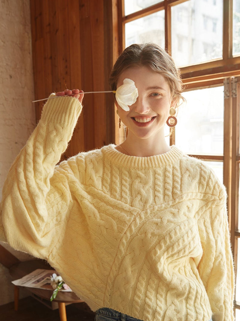 Darcy Women's Oversized Sweater - close-up detail