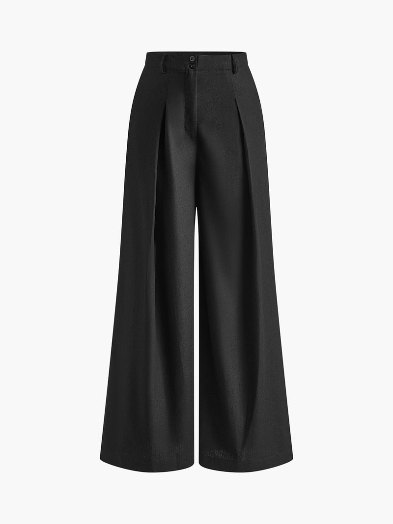 Greta Women's Linen Trousers - front view