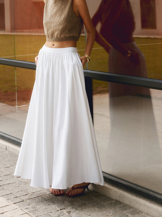 Rowan Women's Pleated Skirt - styled view
