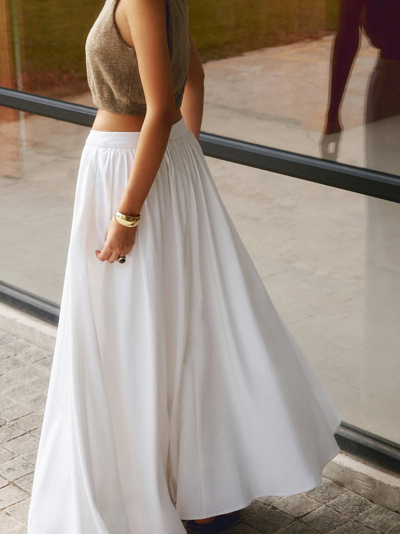 Rowan Women's Pleated Skirt - full-length view