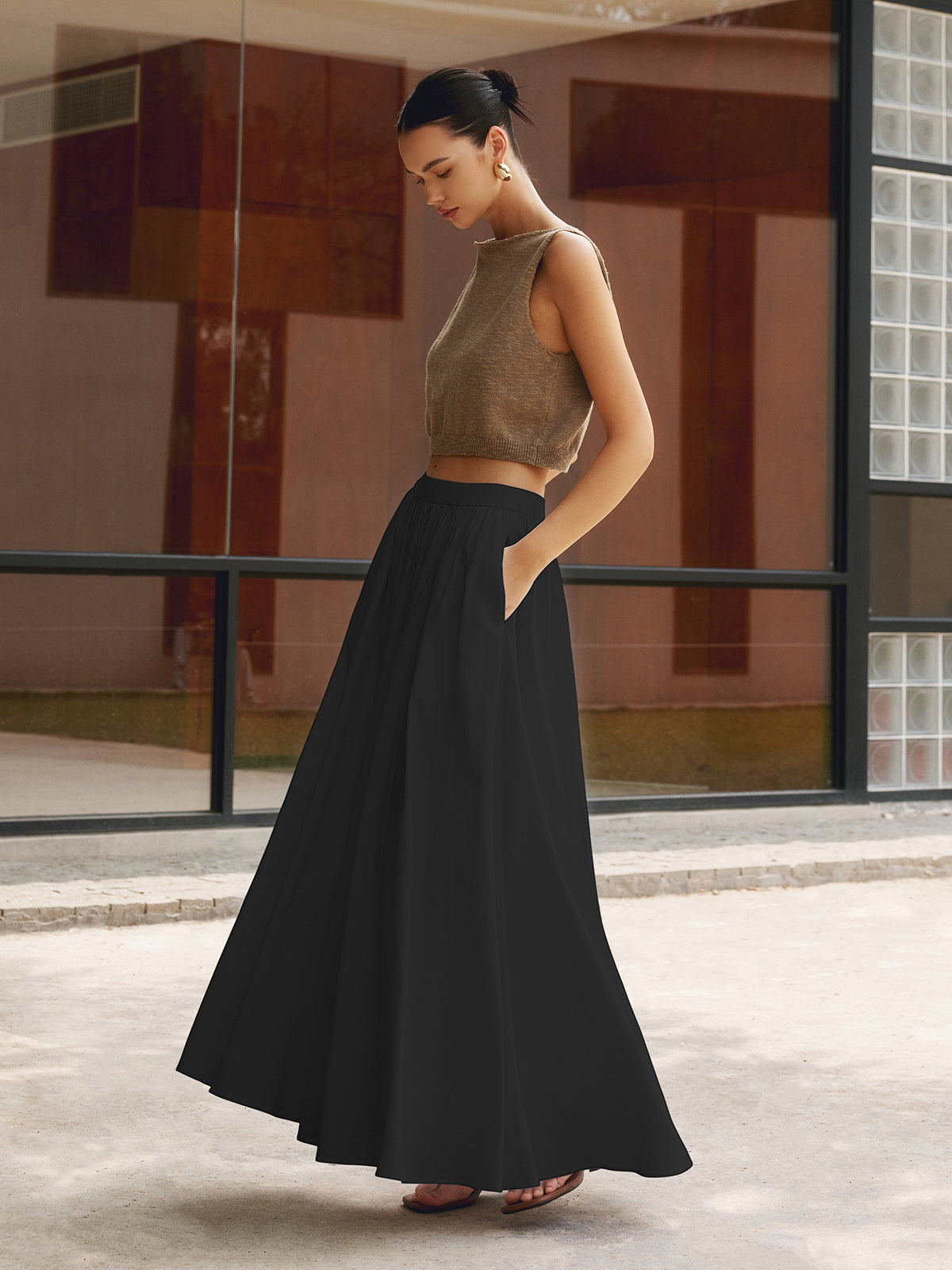 Rowan Women's Pleated Skirt - close-up detail